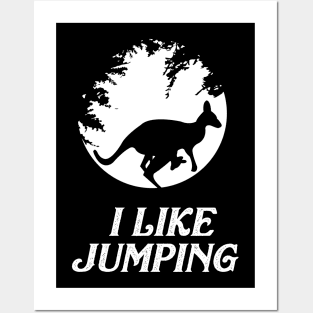 Kangaroo Jumping Posters and Art